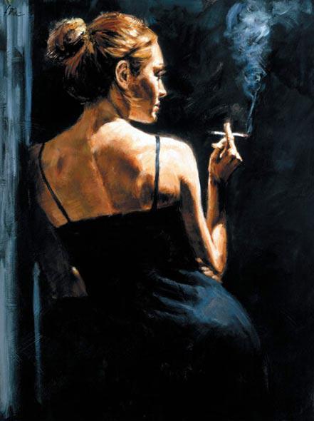 A Sensual Touch by Fabian Perez: The title says it well , this sexy image by Fabian Ferez is a 16.5X13.75" LE Canvas stretched-Giclee