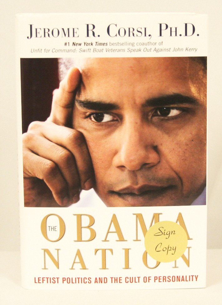 Autographed Copy of "The Obama Nation" BK141: "Autographed Copy of "The Obama Nation" BK141. As-Is Condition! MN62FV. This copy of "The Obama Nation" is autographed by the author, Jerome R. Corsi. Thank you for viewing this lot! We are always add