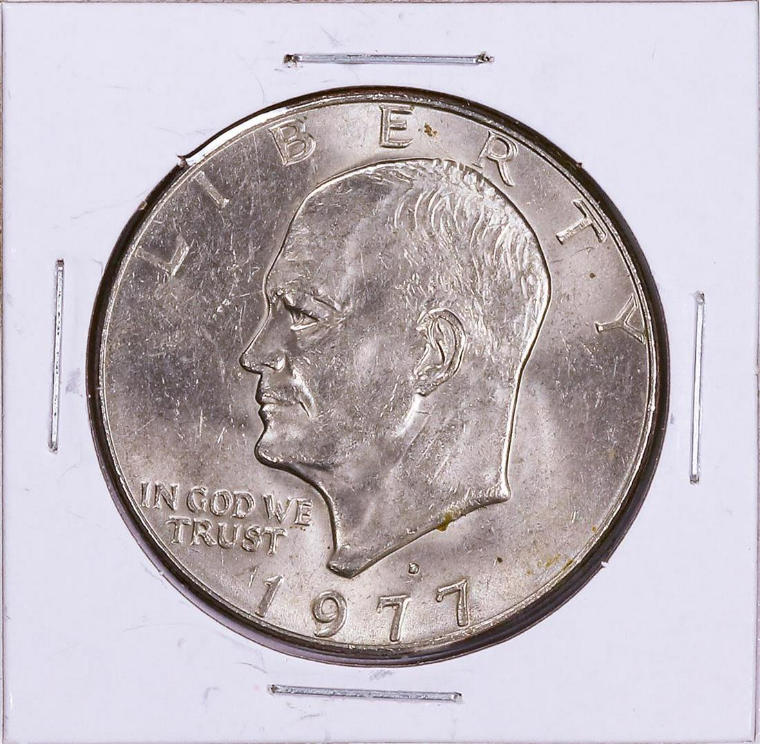 1977 Eisenhower Dollar Coin: One 1977 Eisenhower Dollar Coin. Great for any collection!