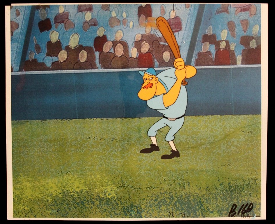Pink Panther "Supporting Characters" Cartoon Cel and Dr: "Pink Panther "Supporting Characters" Cartoon Cel and Drawing PINKP32. As-Is Condition! FV61NI. An original "Supporting Characters" cartoon Cel from The Pink Panther films created by Friz Freleng and 