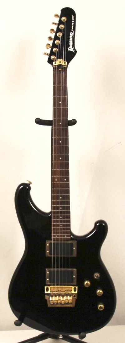 Ibanez Black Roadstar Vintage MIJ Electric Guitar DGUI1: "Ibanez Black Roadstar Vintage MIJ Electric Guitar DGUI15. Great Condition! KT802PE. This very cool vintage 80's Ibanez roaster in black is still one of the nicest archtop stratocaster archtop guitars