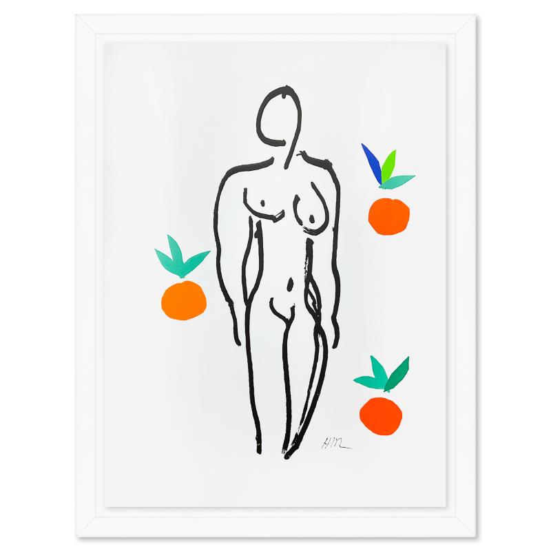 Le Nu aux oranges by Henri Matisse (1869-1954): "Le Nu aux oranges" is a limited edition lithograph by Henri Matisse (1869-1954) bearing the plate signature of the artist. This piece comes from an edition of 200 authorized by the Matisse Estate; th