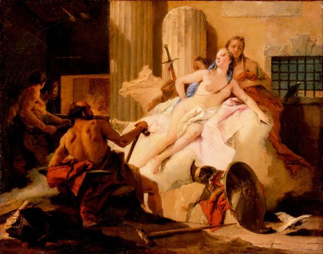 Tiepolo - Venus and Vulcan: Artist: Tiepolo - Title: Venus and Vulcan - Medium: Fine Art Reproduction Giclee on Canvas - Image Size: Approximately 15.75 inches x 20 inches - Unframed on Unstretched Canvas - Biography: Giovanni B