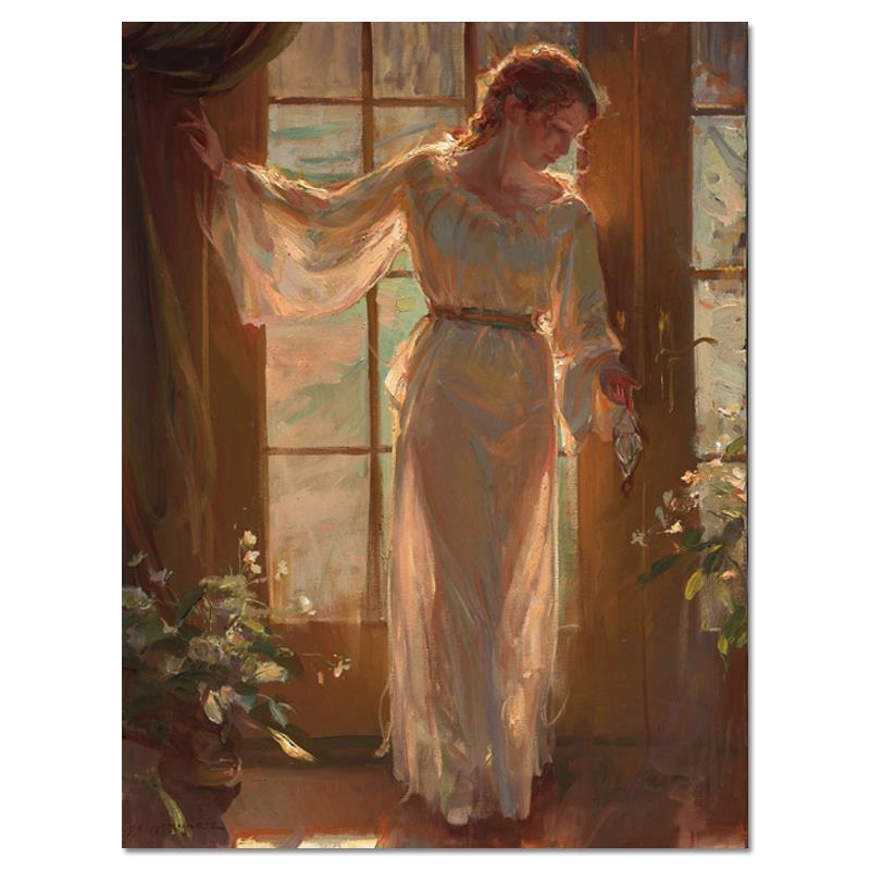 Winter Garden by Gerhartz, Dan: "Winter Garden" is a limited edition giclee on canvas by Dan Gerhartz, numbered and hand signed by the artist. Includes Letter of Authenticity. Measures approx. 30" x 36" (image).