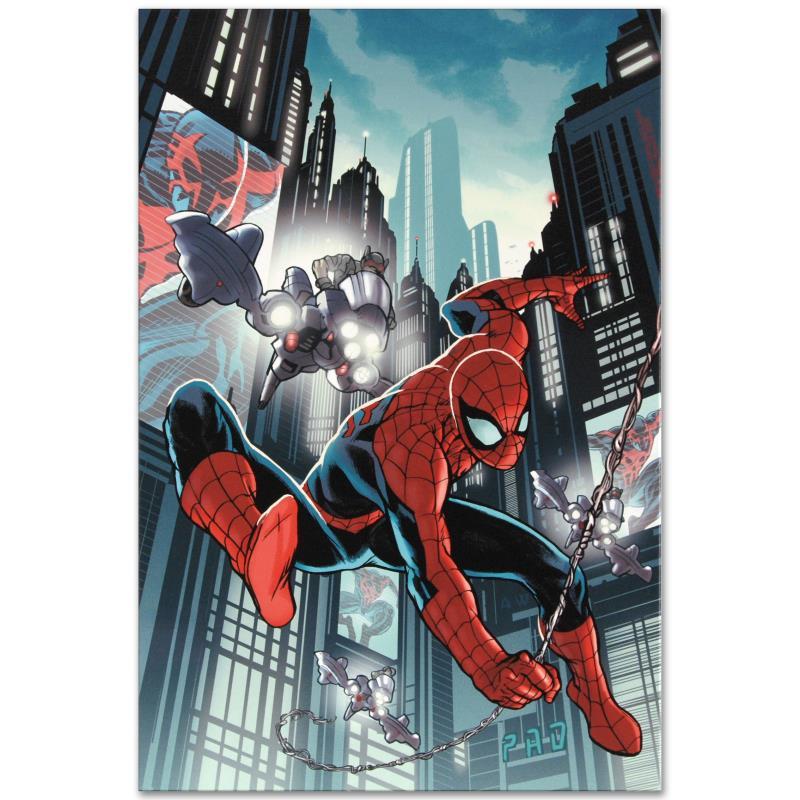 Timestorm 2009/2099: Spider-Man One-Shot #1 by Marvel Comics: A piece of comic book history, this limited edition, from original art by Paul Renaud, depicts the heroic Spider-Man. Paul Renaud is a French comic book who has done notable work and been recognized t