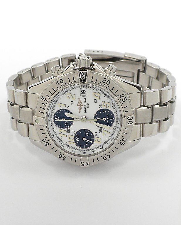 Gents Breitling “Colt” Chronograph Wristwatch A3831: Gents Breitling “Colt” Chronograph Wristwatch A3831. Excellent Condition! KN1542MN. One gents, Breitling “Colt” Chronograph wristwatch electronically tested Stainless Steel, Case: 41mm diamete