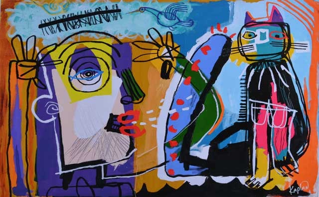 KAPLAN ** UNTITLED ** SIGNED: KAPLAN ** UNTITLED ** SIGNED . Artist: Lee Kaplan - Title: Untitled - Medium: Fine Art Giclee on Canvas - Edition: 95 - Signature: Hand-signed by the artist - Image Size: Approximately 19 inches x 26 