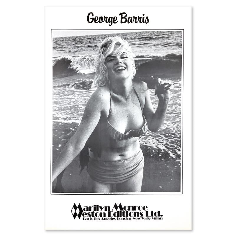 Feelin' the Surf, Santa Monica Beach 1962 by George Barris (1922-2016): "Feelin' the Surf" is a poster on paper by George Barris (1922-2016). This piece is from the Edward Weston Collection and includes Letter of Authenticity. Measures approx. 23" x 29" (image). This piec