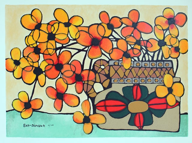 Avi Ben-Simhon Autumn: Avi Ben-Simhon Autumn. Artist: Avi Ben-Simhon - Title: Autumn - Medium: Serigraph on Paper - Signature: Hand-signed by the Artist - Edition: 390 - Image Size: Approximately 20 ½ inches x 28 inches - 