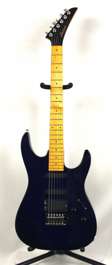 1980's Aria Pro II Stratocaster Electric Guitar in Dark: 1980's Aria Pro II Stratocaster Electric Guitar in Dark Blue DGUI92. Great Condition! FG721MN. This classic used 1980's Aria Pro II stratocaster is a pleasure to play. Fast neck and 5 way selector for