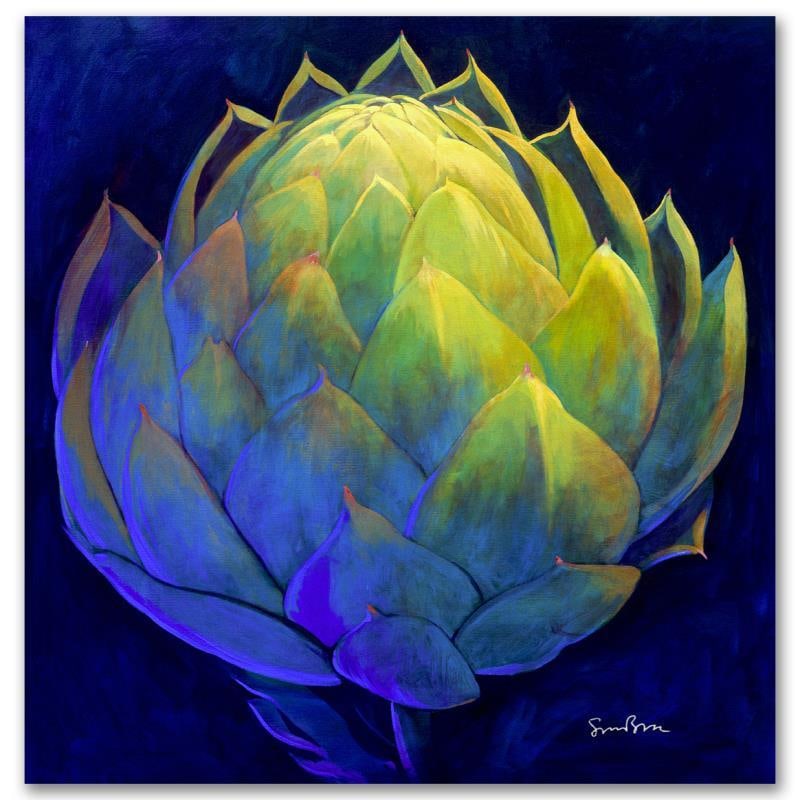 Green Heart by Bull, Simon: "Green Heart" is a numbered limited edition giclee on canvas by Simon Bull bearing the artist's authorized signature. This piece comes gallery wrapped and includes a Letter of Authenticity. Measures a