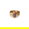 Heavy 18K Yellow Gold & Antique Cameo Ring