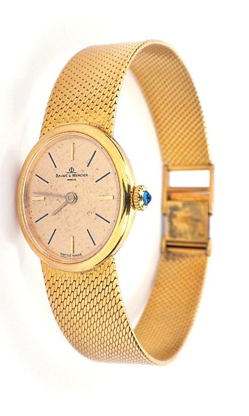 philip mercier watch 18k gold electroplated
