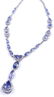14KT White Gold 13.23ct Tanzanite & Diamond Necklace FJ