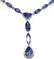 14KT White Gold 13.23ct Tanzanite & Diamond Necklace FJ - 3