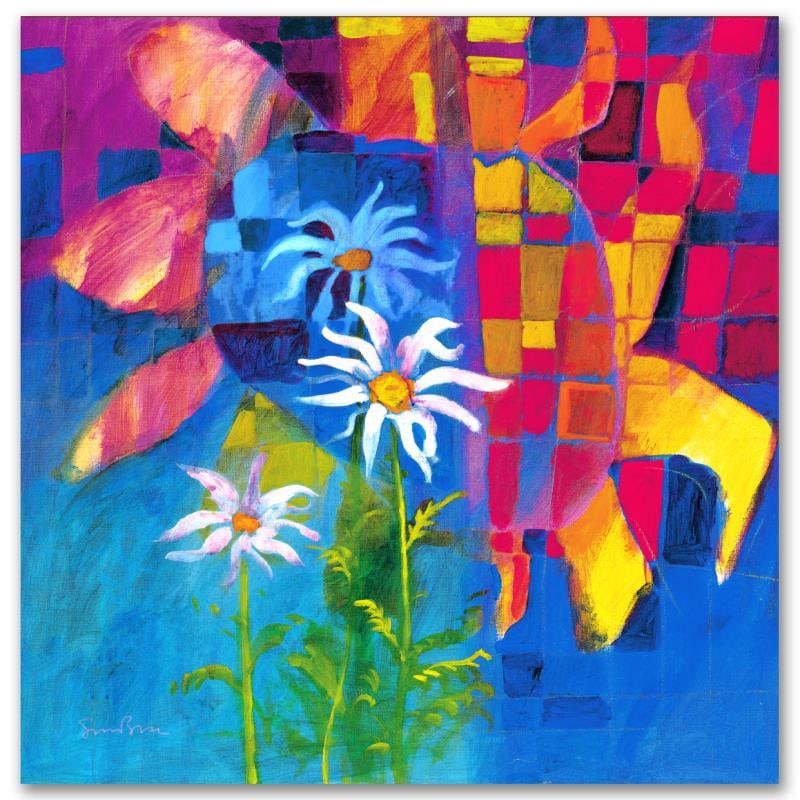 Together We Chase The Sun by Bull, Simon: "Together We Chase The Sun" is a numbered limited edition giclee on canvas by Simon Bull bearing the artist's authorized signature. This piece comes gallery wrapped and includes a Letter of Authentici