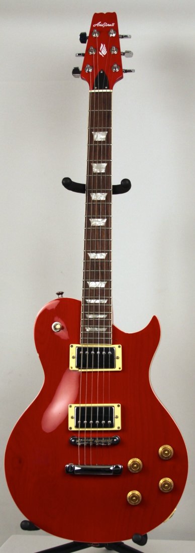 Aria Pro II Les Paul Red Tribute DGUI45: Aria Pro II Les Paul Red Tribute DGUI45. Great Condition! GF212KF. Aria Pro II Les Paul Tribute in Red. Les Paul is what rock n' roll are made of! Now you can own this hot guitar and rock on" yourself