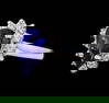 2.07 ctw Tanzanite and Diamond Ring - 14KT White Gold