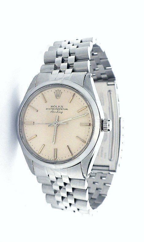 Rolex Stainless Steel Gents Air King Wristwatch ML31: Rolex Stainless Steel Gents Air King Wristwatch ML31. Great Condition! HY6261DU. One, hand crated and machine milled Rolex Stainless Steel Oyster Perpetual Air King wristwatch electronically tested. C