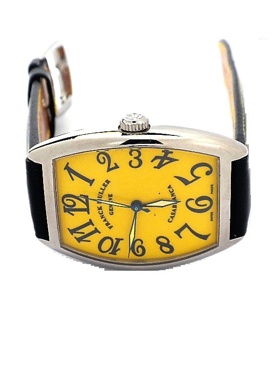 18KT White Gold Franck Muller Casablanca Wristwatch A38: 18KT White Gold Franck Muller Casablanca Wristwatch A3850. Great Condition! TR1554RM. One, custom cast & hand crafted Franck Muller Casablanca Wristwatch, electronically tested 18KT white gold, Case: