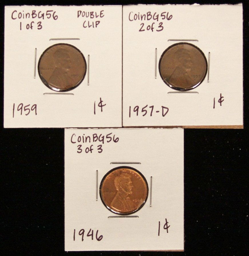 Lot of 3 RARE Penny Clipped Planchet Coins CoinBG56: Lot of 3 RARE Penny Clipped Planchet Coins CoinBG56. As-Is Condition! BF61SN. Lot of 3 RARE Penny Clipped Planchet Coins. Thank you for viewing this lot! We are always adding new inventory and new auc