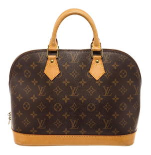 Louis Vuitton Brown Monogram Canvas Leather Alma PM Satchel Bag: Louis Vuitton Brown Monogram Canvas Leather Alma PM Satchel Bag. All available information is listed in the description and shown in the photos. Louis Vuitton Brown Monogram Canvas Leather Alma PM Sat