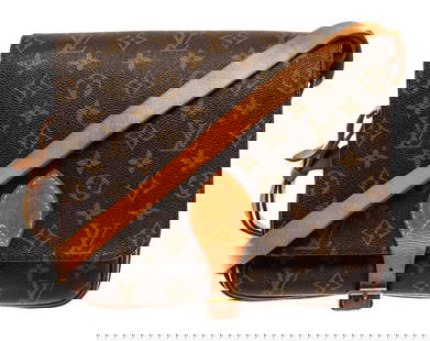 Louis Vuitton Cartouchiere GM Crossbody brown monogram canvas and leather: Louis Vuitton Cartouchiere GM Crossbody brown monogram canvas and leather. Brand: Louis Vuitton, Style: Cartouchiere GM, Type: Crossbody, Exterior Color: brown monogram, Exterior Material: canvas and