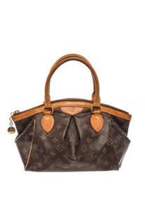 Louis Vuitton Brown Monogram Canvas Tivoli PM Tote Bag: Louis Vuitton Brown Monogram Canvas Tivoli PM Tote Bag. All available information is listed in the description and shown in the photos. Louis Vuitton Brown Monogram Canvas Tivoli PM Tote Bag with brow