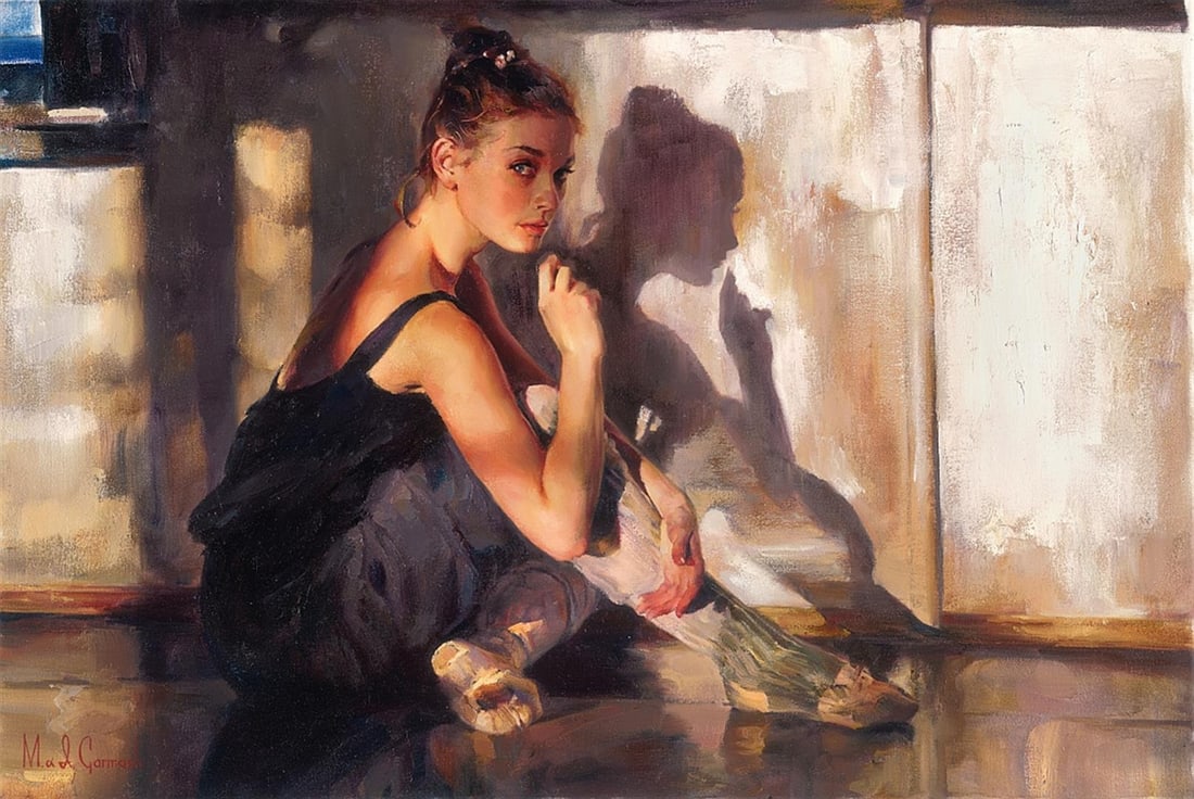 State of Grace by Garmash: State of Grace by Garmash. Limited Hand Signed Embellished Giclee on Canvas. Dimensions: 27.5 x 39. Excellent Condition.