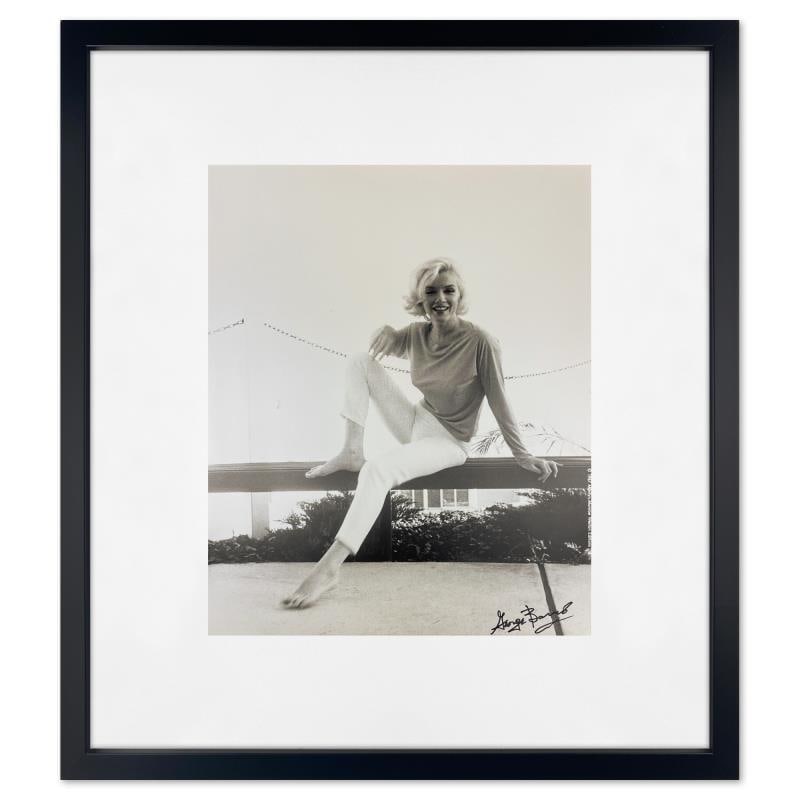 Marilyn Monroe by George Barris (1922-2016): "Marilyn Monroe: The Last Shoot" is a photograph printed from the original negative taken by George Barris (1922-2016). This photo is part of a series entitled "The Last Photos"; they were taken in 19
