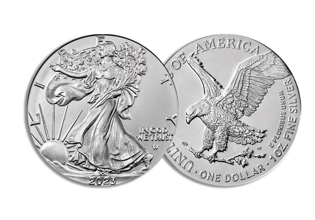 2023 American Silver Eagle .999 Fine Silver Dollar Coin: One 2023 American Silver Eagle .999 Fine Silver Dollar Coin. A great addition to any beginner or advanced coin collector's collection!