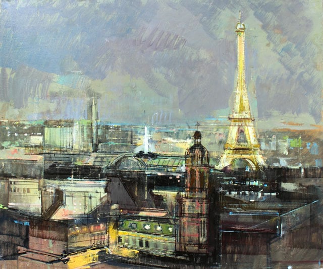 ZWARENSTEIN **PARIS BY NIGHT ** SIGNED CANVAS: ZWARENSTEIN **PARIS BY NIGHT ** SIGNED CANVAS. Artist: Alex Zwarenstein - Title: Paris by Night - Medium: Fine Art Giclee on Canvas - Edition: 99 - Signature: Hand-signed by the artist at the bottom o