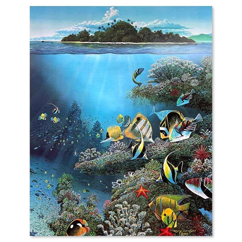 Poster by Nelson, Robert Lyn: This is a hand signed poster by Robert Lyn Nelson. Measures approx. 19.5" x 24.5" (image). There may be very minor wear on the paper but the piece is in overall good condition.