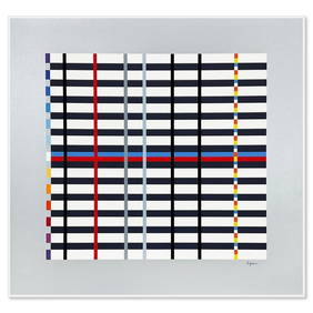 Hommage du Mondrian (Silver) by Agam, Yaacov (1 of 2)