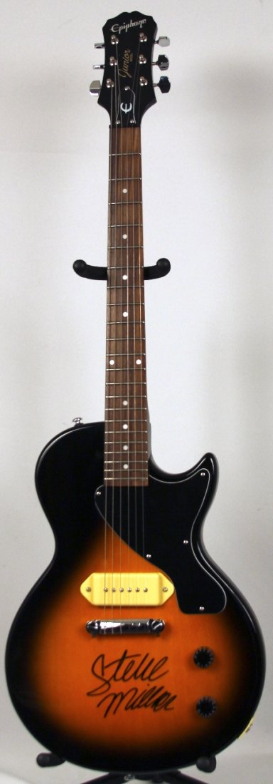 Epiphone Les Paul Electric Guitar Autographed by Steve : Epiphone Les Paul Electric Guitar Autographed by Steve Miller DGUI110. Great Condition! FC482EW. This is a cool Epiphone Les Paul guitar personally autographed by Steve Miller sports a Mahogany Body a