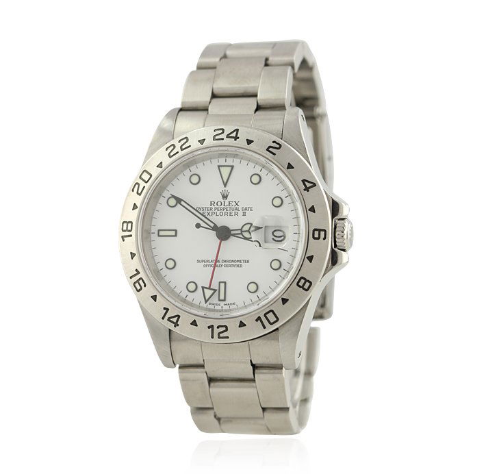 Gents Rolex Explorer II Stainless Steel Wristwatch A426: Gents Rolex Explorer II Stainless Steel Wristwatch A4263. Great Condition! MY3972TV. One gents, hand crafted & machine milled Rolex Stainless Steel Explorer II wristwatch electronically tested, Case: