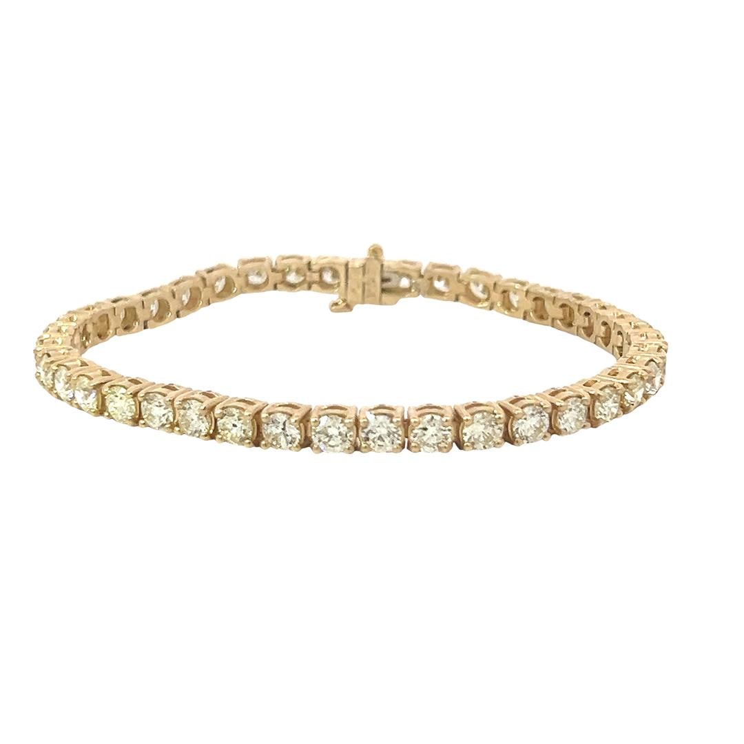 9.47 ctw Diamond Tennis Bracelet - 14KT Yellow Gold: One new 9.47 ctw Diamond Tennis Bracelet - 14KT Yellow Gold. Appraisal Value: $32500. See appraisal for full details.