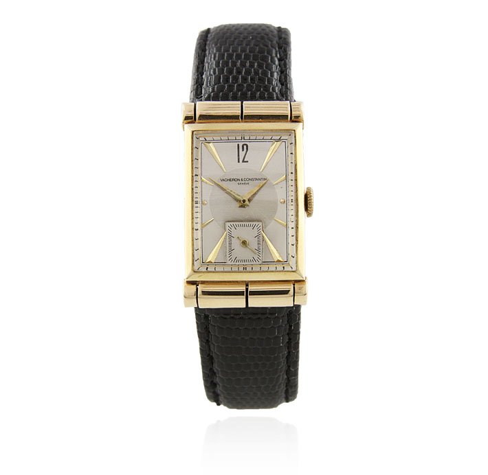 Vintage 14KT Yellow Gold Vacheron & Constantin Wristwat: Vintage 14KT Yellow Gold Vacheron & Constantin Wristwatch A4044. Good Condition! DU1522EE. One gents, vintage Vacheron & Constantin wristwatch electronically tested 14KT Yellow gold, Case: 26 x 19mm, 