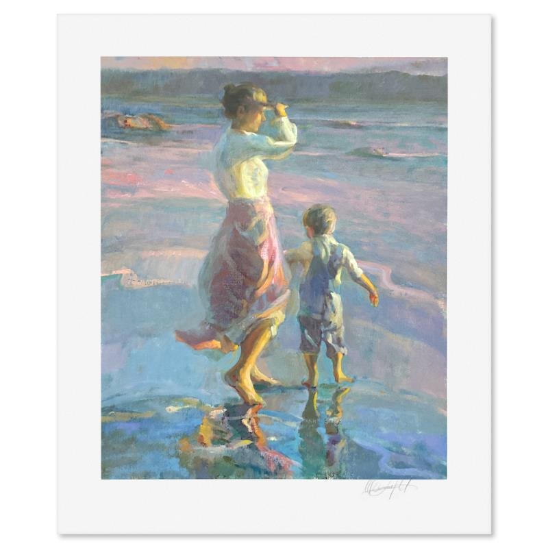 Ocean Reflections by Hatfield, Don: "Ocean Reflections" is a limited edition printer's proof on paper by Don Hatfield, numbered and hand signed by the artist. Includes Letter of Authenticity. Measures approx. 29.5" x 25" (border), 24" x