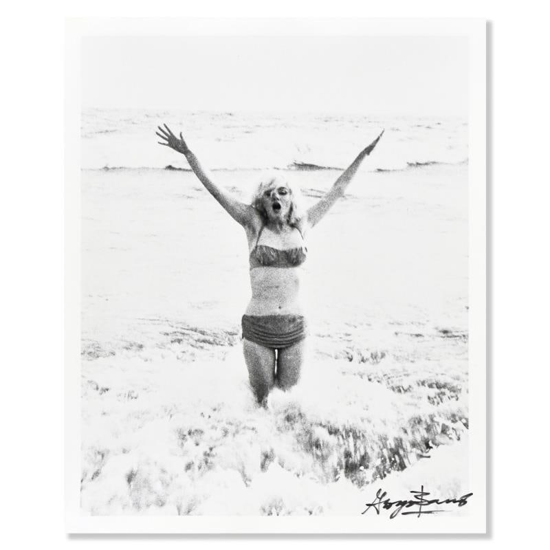 Marilyn Monroe by George Barris (1922-2016): "Marilyn Monroe: The Last Shoot" is a photograph printed from the original negative taken by George Barris (1922-2016), hand signed by the photographer. This photo is part of a series entitled "The La