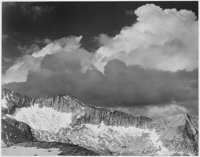 Adams - White Pass, Kings River Canyon: Artist: Ansel Adams - Title: White Pass, Kings River Canyon - Medium: Fine Art Reproduction Giclee on Canvas - Image Size: Approximately 25 inches x 32 inches - Unframed on Unstretched Canvas - Biogra