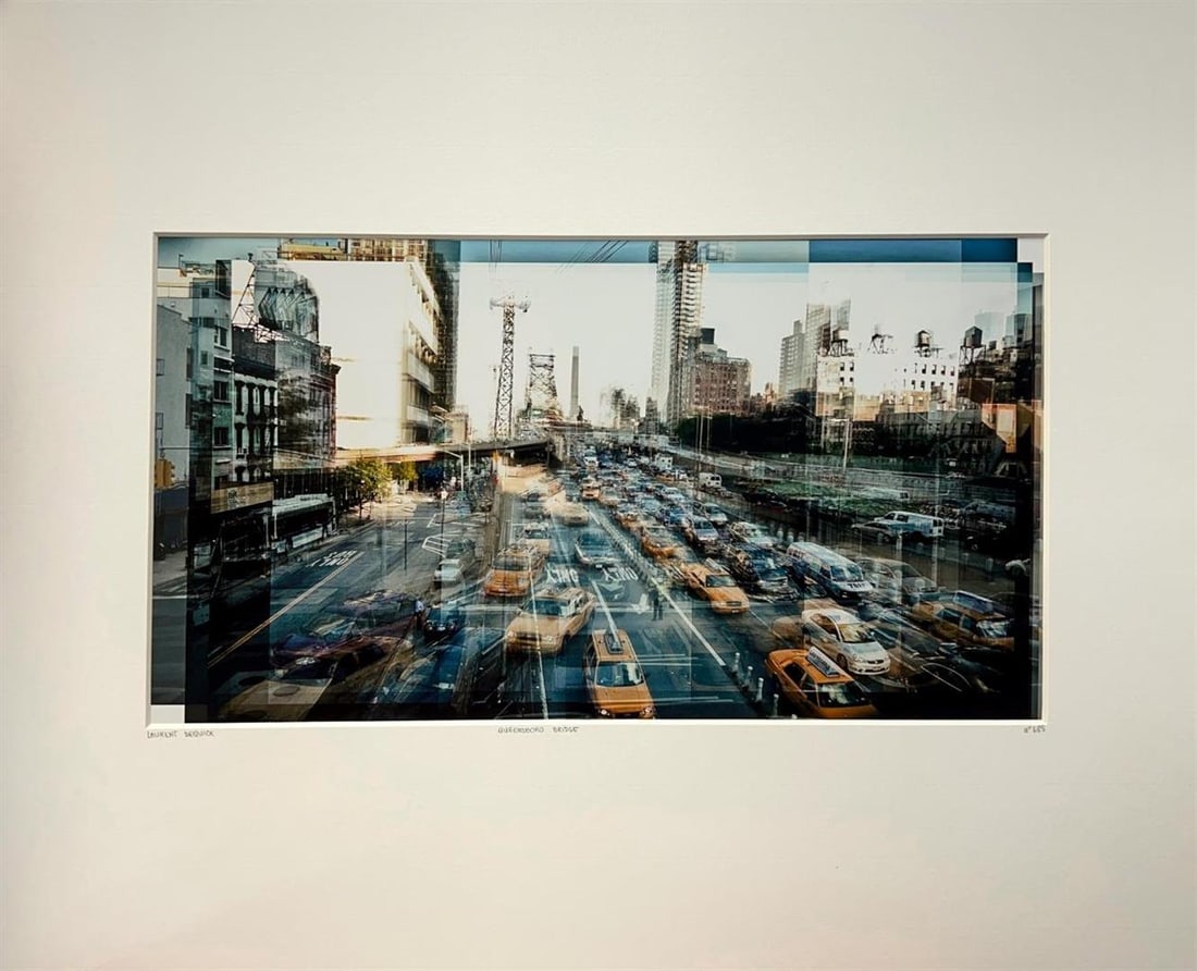 Laurent Dequick New York Queens Manhattan Queensboro Bridge: Laurent Dequick france Queensboro Bridge YellowKorner Certified Photograph. Certificate of Authenticity from YellowKorner affixed to the back. Matted Dimensions 16"x20". Protected with Clear Mylar Sle