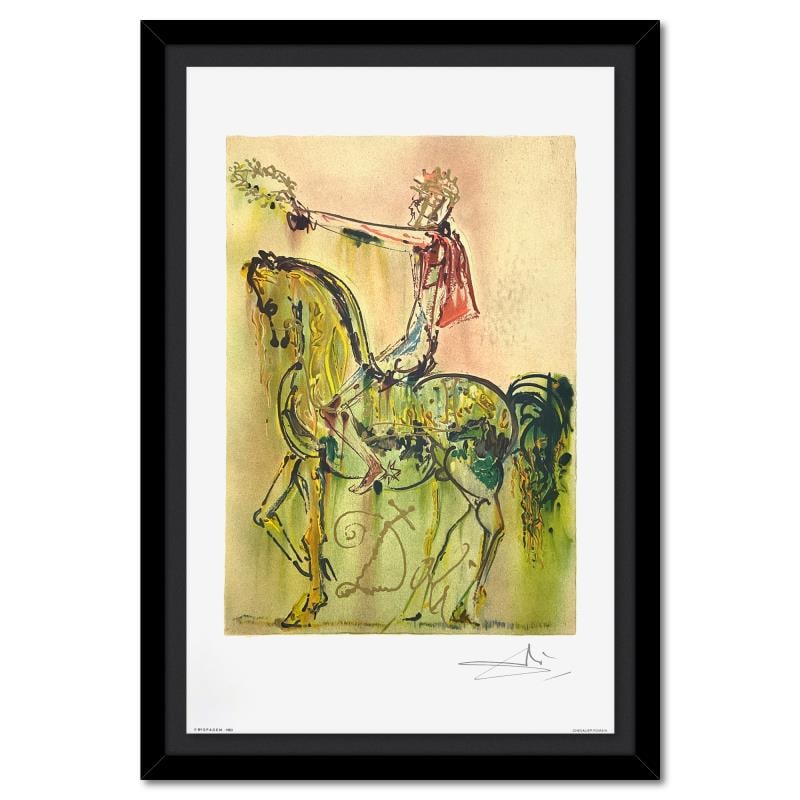 Chevalier Romain (The Roman Cavalier) by Salvador Dali (1904-1989): "Chevalier Romain (The Roman Cavalier)" is a limited edition lithograph by Salvador Dali (1904-1989), bearing the plate signature of the artist. This piece was published by Armand & Georges Israel in 