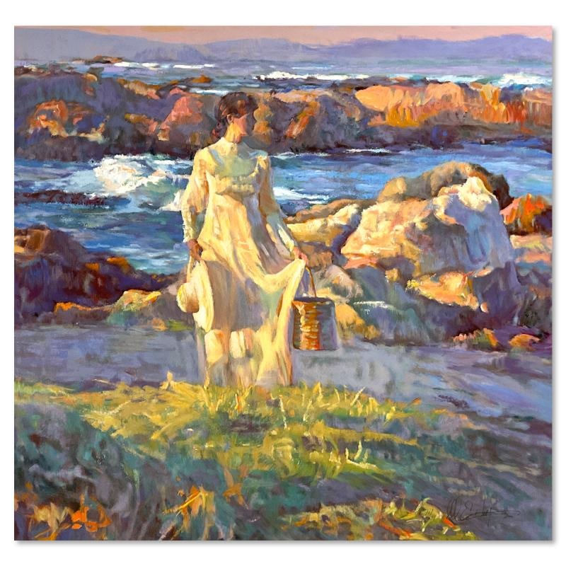 Reflections at Dawn by Hatfield, Don: "Reflections at Dawn" is a limited edition publisher's proof on stretched canvas by Don Hatfield, numbered 11/11 and hand signed by the artist. Includes Letter of Authenticity. Measures approx. 25" x