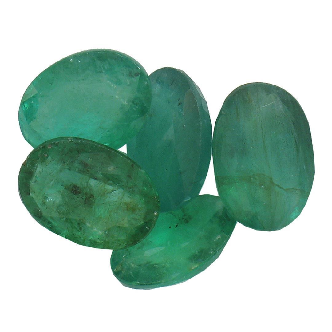 3.56 ctw Oval Mixed Emerald Parcel: One 3.56 ctw Oval Mixed Emerald Parcel.