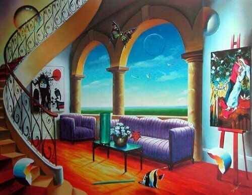 Serenity AP by Ferjo: Serenity AP by Ferjo. Limited Hand Signed Giclee on canvas. Dimensions: 40 x 30. Excellent Condition.