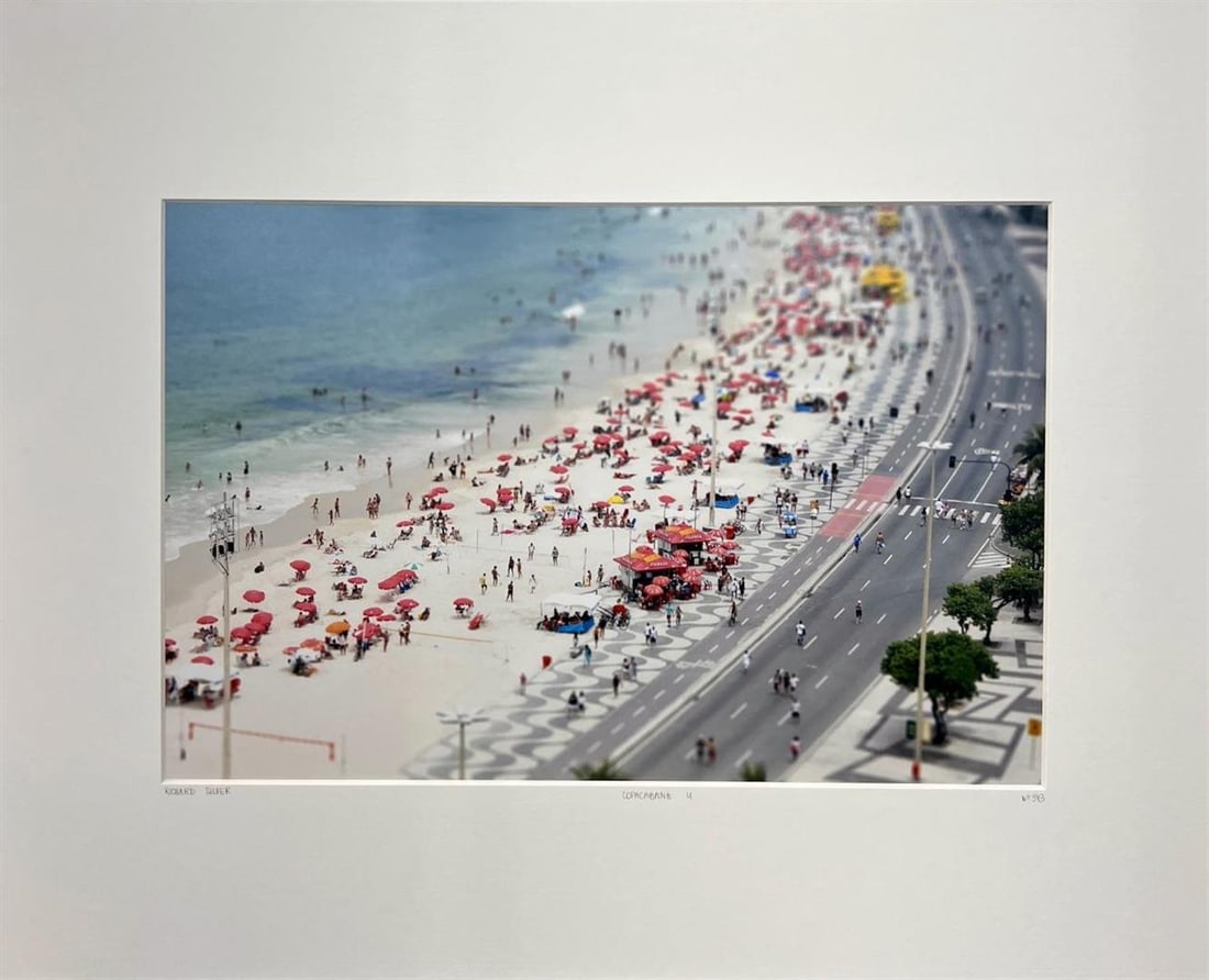 Richard Silver Copacabana Beach Rio de Janeiro Brazil Travel World Summer: Richard Silver Copacabana Beach Rio de Janeiro, Brazil YellowKorner Certified Photograph. Certificate of Authenticity from YellowKorner affixed to the back. Matted Dimensions 16"x20". Protected with C