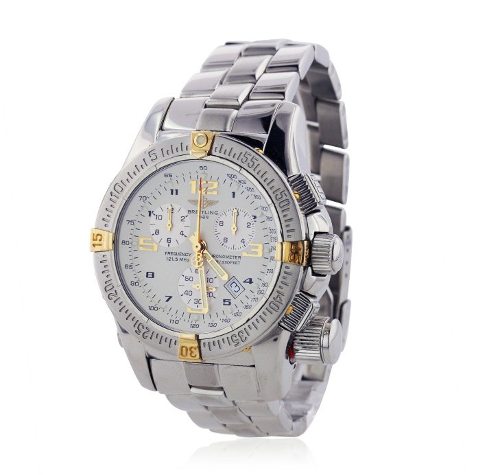 Gents Breitling Professional Emergency Chronograph Wris: Gents Breitling Professional Emergency Chronograph Wristwatch A4378. Good Condition! DW9513BT. One gents, Breitling PROFESSIONAL EMERGENCY wristwatch electronically tested Stainless Steel, Case: 45mm 