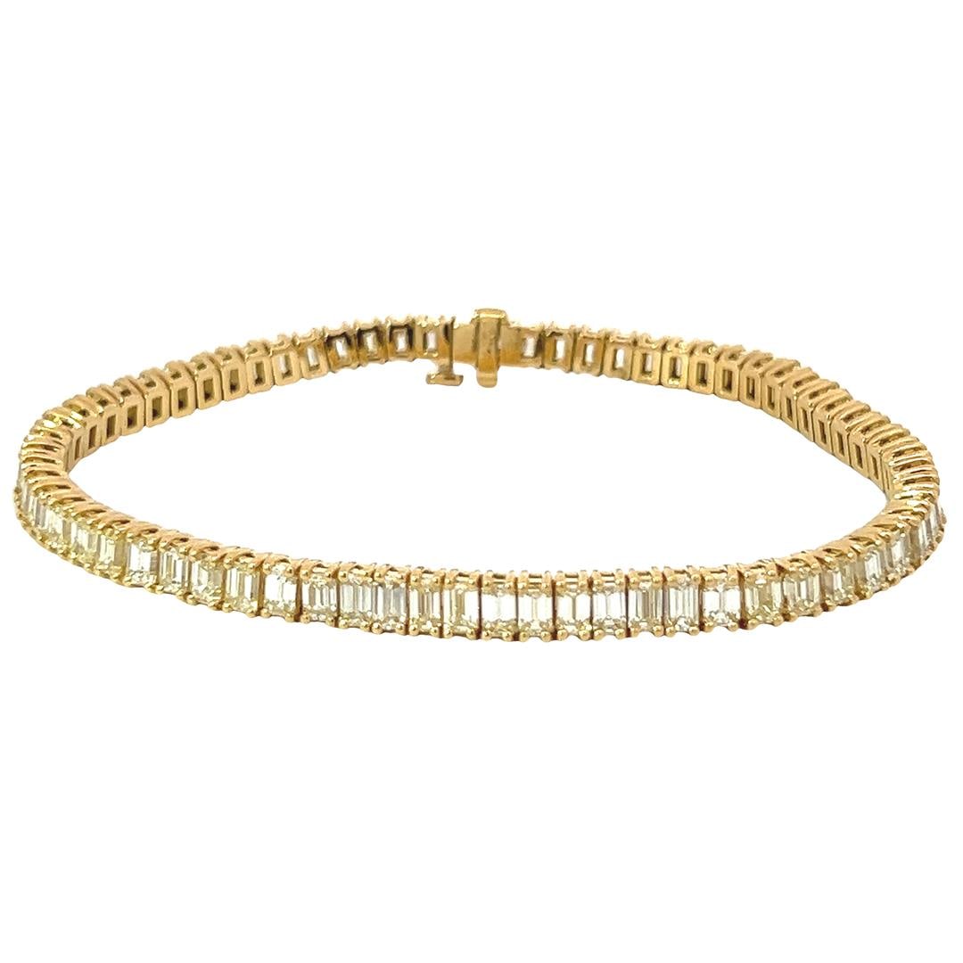 11.50 ctw Diamond Tennis Bracelet - 18KT Yellow Gold: One new 11.50 ctw Diamond Tennis Bracelet - 18KT Yellow Gold. Appraisal Value: $41060. See appraisal for full details.