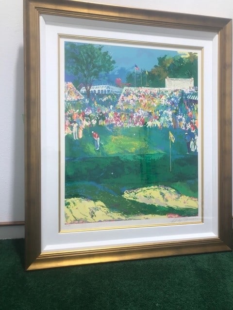 Bethpage Black Course 102 US Open Championship by LeRoy Neiman: Bethpage Black Course - 102 US Open Championship" by LeRoy Neiman (1921-2012) Hand signed Limited Edition serigraph #150 of 350 - Framed size = 43" x 50